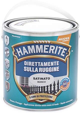 Hammerite Direttamente Sulla Ruggine Satinato Bianco 2.5 l