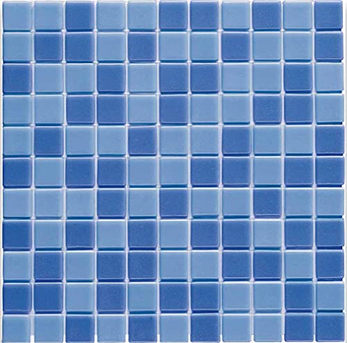 e-ceramica Mosaico in vetro, colore: Blu