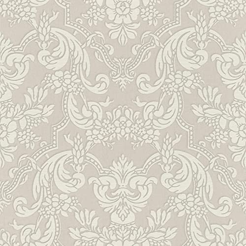 Rasch paperhangings Carta da parati non tessuta (Classic-Chic) Bianco Grigio 10,05 m x 0,53 m Trianon XIII