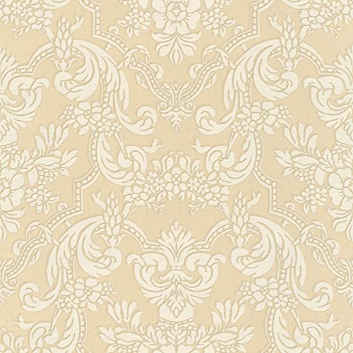 Rasch paperhangings Carta da parati non tessuta (Classic-Chic) Beige Crema 10,05 m x 0,53 m Trianon XIII