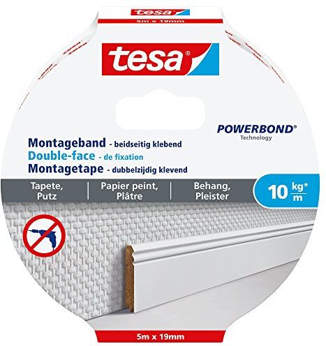 Tesa Mounting Tape for Wallpaper & Plaster 10kg/m