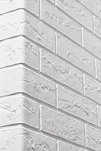 Elastolith Elabrick, Mattone flessibile, Listelli Bianco, 50x210 mm, mattonelle sottili decorazione parete casa, facile da applicare come piastrelle per esterno