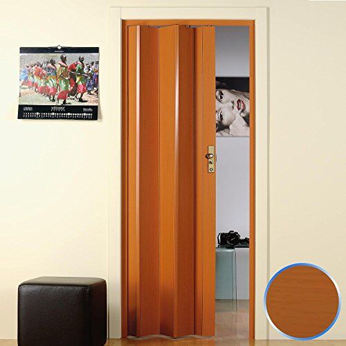 Forte Porta a Soffietto da Interno in PVC Ciliegio 83x214 cm MOD. Maya