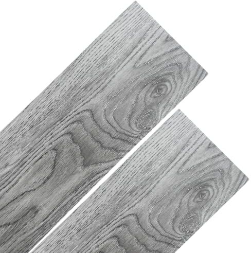 MAKA change your life quality Maka Pavimento PVC Adesivo Effetto Legno Parquet Listone (15 PZ) Rivestimento Vari Colori Rovere Rustico Pellicola Copri Piastrelle Autoadesivo senza Ftalati Interno Esterno 2 metri quadri ()