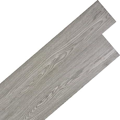 vidaXL Listoni Pavimento Autoadesivi PVC 5,21 m² 2 mm Grigio Scuro