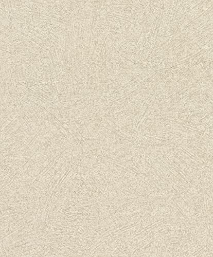 Rasch Carta da parati  Carta da parati in tessuto non tessuto beige e oro, con struttura 3D e effetto invecchiato, della collezione Concrete, 10,05 x 0,53 m (lunghezza x larghezza)