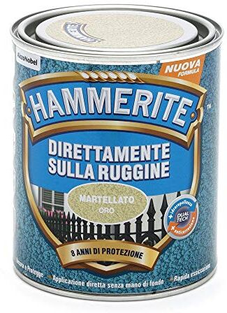 Hammerite Direttamente Sulla Ruggine Martellato Oro 0.75 l