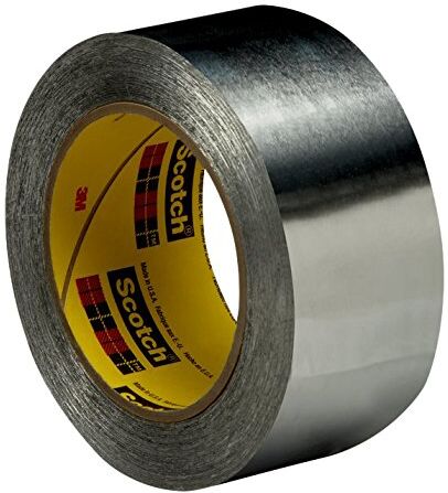 3M Nastro di Alluminio 431 Argento, 0.078 mm, 32 Pezzi, 38 mm X 55 m