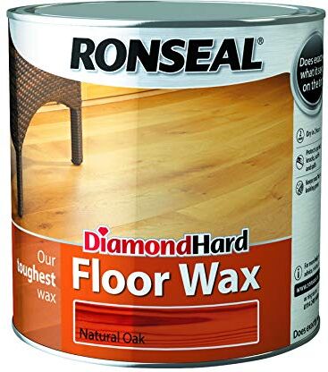 RONSEAL DHFWNO25L Cera Diamond Hard per pavimenti in legno, 2,5 litri, finitura: quercia naturale