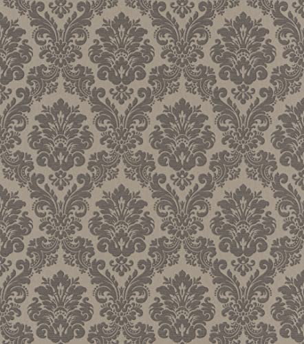 Rasch paperhangings Carta da parati non tessuta (Classic-Chic) Marrone Grigio 10,05 m x 0,53 m Trianon XIII