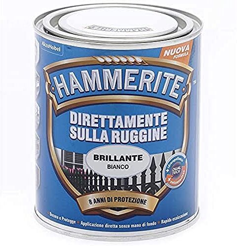 Hammerite Direttamente Sulla Ruggine Brillante Bianco 0.75 l