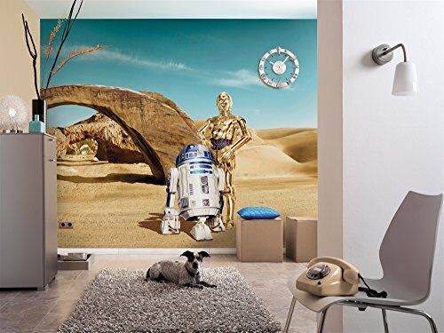 Komar Star Wars R2D2 e c3po Wall Paper – 368 x 254 cm