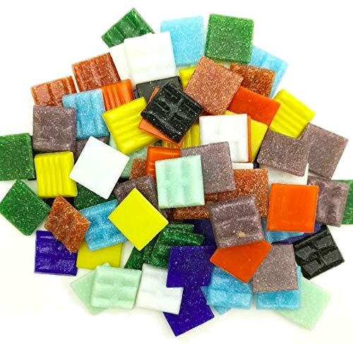 Armena Pietra Mosaico Colori Assortiti 2 x 2 cm Una Bottiglia 250 g (Circa 87 Pezzi)