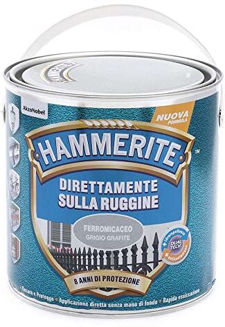 Hammerite Direttamente Sulla Ruggine Ferromicaceo Grigio Grafite 0.250 l