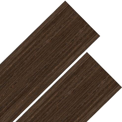 MAKA change your life quality Maka Pavimento PVC Adesivo Effetto Legno Parquet Listone (15 PZ) Rivestimento Vari Colori Rovere Rustico Pellicola Copri Piastrelle Autoadesivo senza Ftalati Interno 2 metri quadri ()