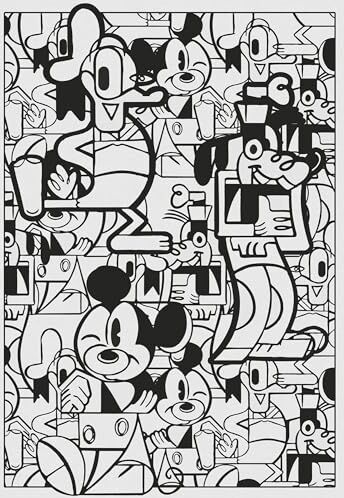 Komar Disney  Carta da parati fotografica in tessuto non tessuto, motivo Mickey Constructive, dimensioni: 200 x 280 cm (larghezza x altezza)