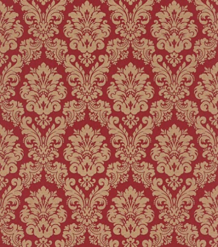 Rasch paperhangings Carta da parati non tessuta (Classic-Chic) rosso marrone 10,05 m x 0,53 m Trianon XIII