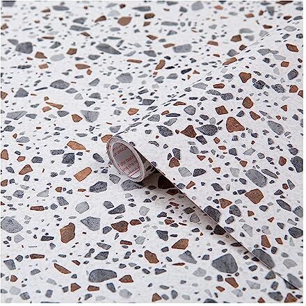 d-c-fix Pellicola Adesiva per mobili Terrazzo pietra PVC plastica vinile impermeabile decorativa per cucina, armadio, porta carta rivestimento 67,5 cm x 2 m