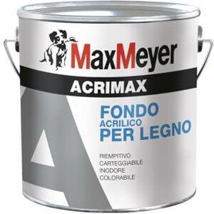 MAXMEYER Acrimax fondo acrilico per legno, Bianco, 2.5 L MAXMEYER Acrimax fondo acrilico per legno, Bianco, 2.5 L