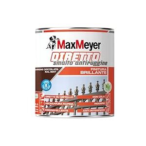 MAXMEYER Diretto Antiruggine Brillante R8017 Marrone Cioccolato 0.75 L MAXMEYER Diretto Antiruggine Brillante R8017 Marrone Cioccolato 0.75 L