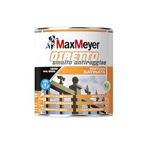 MAXMEYER Diretto Antiruggine Satinato R9005 Nero 0.75 L MAXMEYER Diretto Antiruggine Satinato R9005 Nero 0.75 L