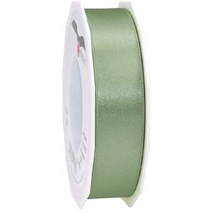 PRÄSENT C.E. PATTBERG Nastro raso colore verde antico, nastro di raso per impacchettare regali, lungh. 25 m, largh. 25 mm, nastro per pacchi regalo, per decorare e bricolage, per varie occasioni PRÄSENT C.E. PATTBERG Nastro raso colore verde antico, nastro di raso per impacchettare regali, lungh. 25 m, largh. 25 mm, nastro per pacchi regalo, per decorare e bricolage, per varie occasioni