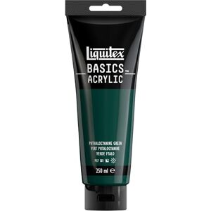 Liquitex Basics Pittura acrilica, Pigmenti per artisti monopigmentati, Resistente alla luce, durevole nel tempo, Finitura satinata, Tubo da 250 ml Verde Di Ftalo Liquitex Basics Pittura acrilica, Pigmenti per artisti monopigmentati, Resistente alla luce, durevole nel tempo, Finitura satinata, Tubo da 250 ml Verde Di Ftalo