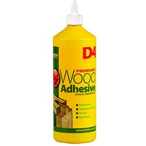 EVERBUILD Adesivo per legno D4 Premium, bianco, 1 litro EVERBUILD Adesivo per legno D4 Premium, bianco, 1 litro