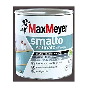 MAXMEYER Smalto All'Acqua Poliuretanico Satinato Marrone 0,75 L MAXMEYER Smalto All'Acqua Poliuretanico Satinato Marrone 0,75 L