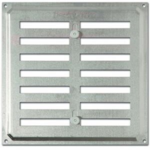 Brinox - With Shutter Aluminium 17x17 Cm - Ventilation Grille Brinox - With Shutter Aluminium 17x17 Cm - Ventilation Grille