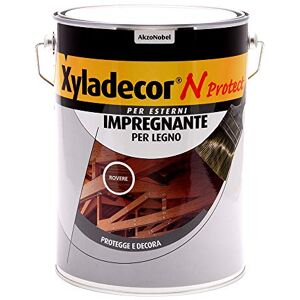 Xyladecor N PROTECT Fondo Impregnante per Legno Esterno a base solvente, Protettivo e Decorativo, Pronto Uso, colore ROVERE 5L, 5 L Xyladecor N PROTECT Fondo Impregnante per Legno Esterno a base solvente, Protettivo e Decorativo, Pronto Uso, colore ROVERE 5L, 5 L