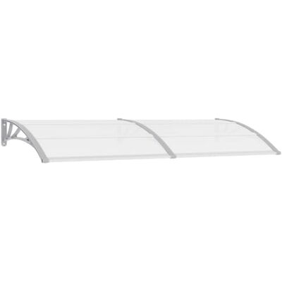 vidaXL Pensilina per Porta Grigia 240x100 cm in PC vidaXL Pensilina per Porta Grigia 240x100 cm in PC