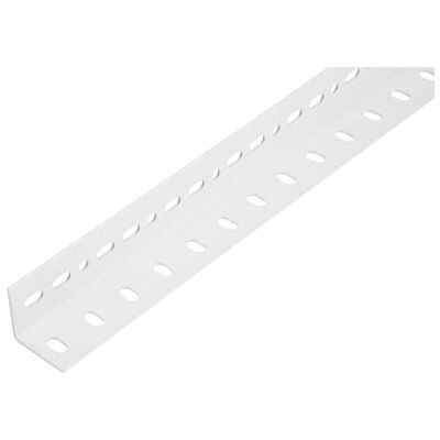 Alberts Profilo angolare Conceptor® plastificato bianco RAL 9016 perforato 2000 x 35 x 35 Alberts Profilo angolare Conceptor® plastificato bianco RAL 9016 perforato 2000 x 35 x 35