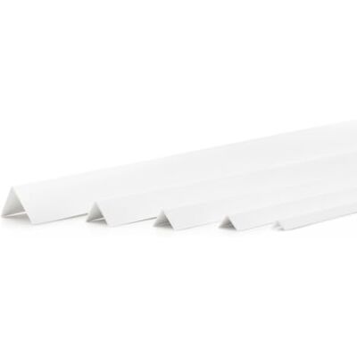 DQ-PP Profilo angolare: dimensioni: 15 x 15 mm, lunghezza: 10 m (5 x 2 m), colore: bianco, materiale: PVC, listello angolare in plastica, paraspigoli esterni da parete, profilo angolare in plastica DQ-PP Profilo angolare: dimensioni: 15 x 15 mm, lunghezza: 10 m (5 x 2 m), colore: bianco, materiale: PVC, listello angolare in plastica, paraspigoli esterni da parete, profilo angolare in plastica