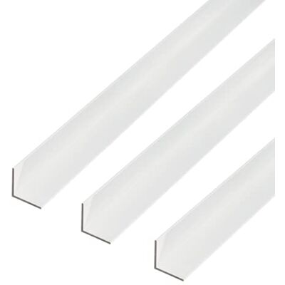 Alberts Profilo angolare, in alluminio, colore argento anodizzato, 1000 x 30 x 30 mm, set da 3 pezzi Alberts Profilo angolare, in alluminio, colore argento anodizzato, 1000 x 30 x 30 mm, set da 3 pezzi