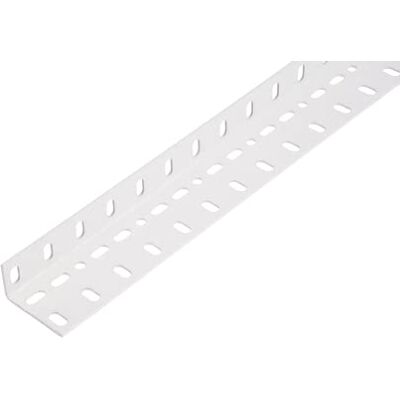 Alberts Profilo angolare Conceptor® plastificato bianco RAL 9016 perforato 2000 x 25 x 45 Alberts Profilo angolare Conceptor® plastificato bianco RAL 9016 perforato 2000 x 25 x 45