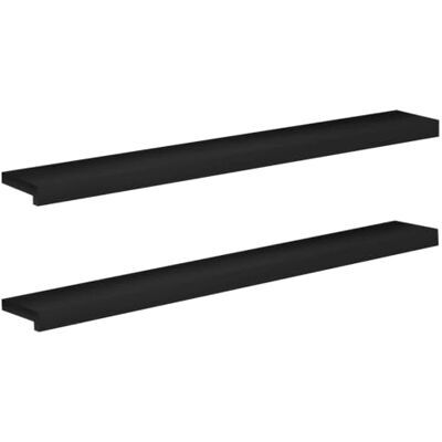 vidaXL Soglie per finestre 2 pz Nero 110 x 15 x 2 cm vidaXL Soglie per finestre 2 pz Nero 110 x 15 x 2 cm