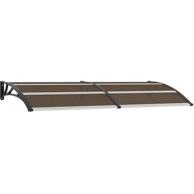 vidaXL Pensilina per Porta Nera 240x100 cm in PC vidaXL Pensilina per Porta Nera 240x100 cm in PC