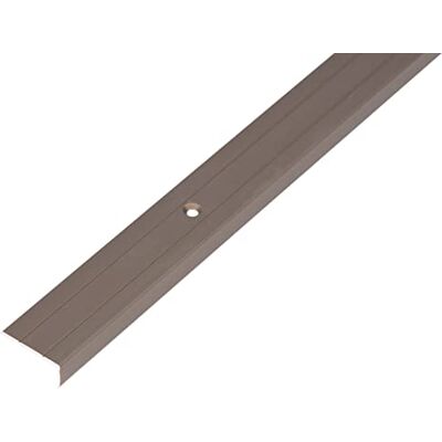 Alberts Profilo di protezione per paragradini, Alluminio, bronzo anodizzato, 1000 x 25 x 10 mm Alberts Profilo di protezione per paragradini, Alluminio, bronzo anodizzato, 1000 x 25 x 10 mm