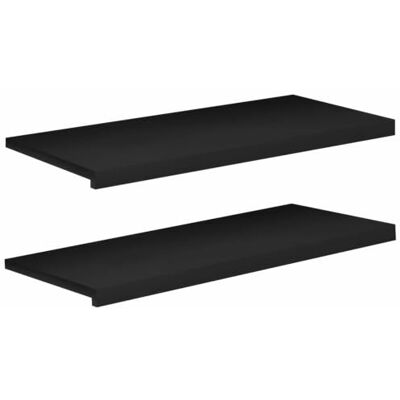 vidaXL Soglie per finestre 2 pz Nero 90 x 40 x 2 cm vidaXL Soglie per finestre 2 pz Nero 90 x 40 x 2 cm