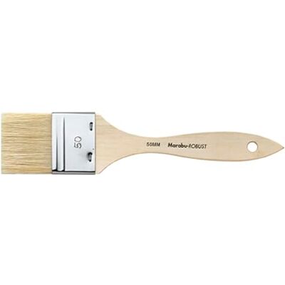 Marabu Pennello in setola robusta , misura 50, pennello in legno certificato FSC, pennello largo per tessuti, colori acrilici e ad olio, Marabu Pennello in setola robusta , misura 50, pennello in legno certificato FSC, pennello largo per tessuti, colori acrilici e ad olio,