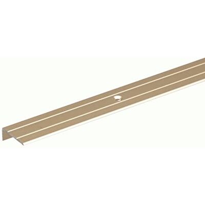 Alberts Profilo di protezione del paragradino forato alluminio, acciaio inox anodizzato colorato 1000 x 24,5 x 10 mm Alberts Profilo di protezione del paragradino forato alluminio, acciaio inox anodizzato colorato 1000 x 24,5 x 10 mm