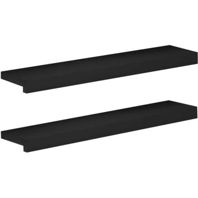 vidaXL Soglie per finestre 2 pz Nero 70 x 15 x 2 cm vidaXL Soglie per finestre 2 pz Nero 70 x 15 x 2 cm