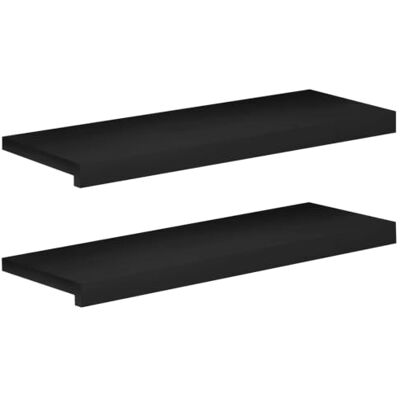 vidaXL Soglie per finestre 2 pz Nero 70 x 30 x 2 cm vidaXL Soglie per finestre 2 pz Nero 70 x 30 x 2 cm