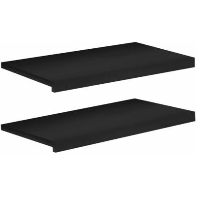 vidaXL Soglie per finestre 2 pz Nero 70 x 40 x 2 cm vidaXL Soglie per finestre 2 pz Nero 70 x 40 x 2 cm
