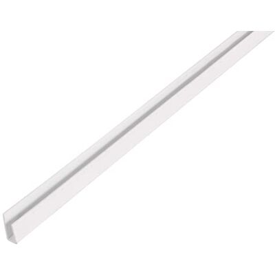 Alberts Profilo terminale, PVC-U-Superficie: Bianco Alberts Profilo terminale, PVC-U-Superficie: Bianco