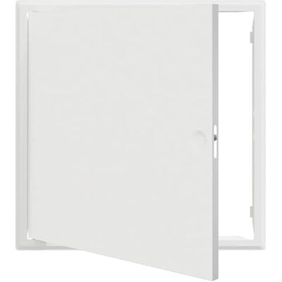 vidaXL Pannello di Accesso Bianco 63 x 63 x 3 cm Acciaio vidaXL Pannello di Accesso Bianco 63 x 63 x 3 cm Acciaio