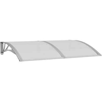 vidaXL Tettoia per Porta Grigia 150x100 cm Policarbonato vidaXL Tettoia per Porta Grigia 150x100 cm Policarbonato