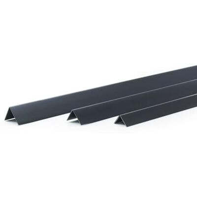 DQ-PP Profilo angolare: dimensioni: 25 x 25 mm, lunghezza: 2 m (1 x 2 m), colore: nero, materiale: PVC, listello angolare in plastica, paraspigoli esterni, angolo in plastica, profilo a L DQ-PP Profilo angolare: dimensioni: 25 x 25 mm, lunghezza: 2 m (1 x 2 m), colore: nero, materiale: PVC, listello angolare in plastica, paraspigoli esterni, angolo in plastica, profilo a L