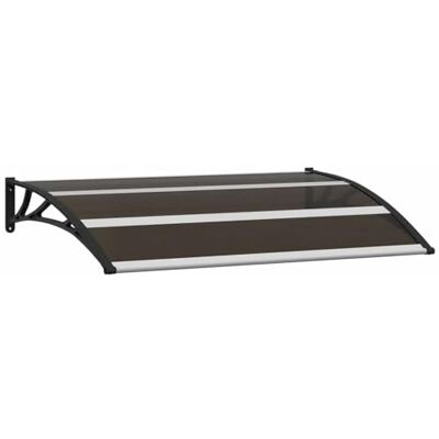 vidaXL Pensilina per Porta Nera 120x75 cm in PC È progettato per durare per lampadari, perfetto per esterni, protegge da pioggia e neve vidaXL Pensilina per Porta Nera 120x75 cm in PC È progettato per durare per lampadari, perfetto per esterni, protegge da pioggia e neve